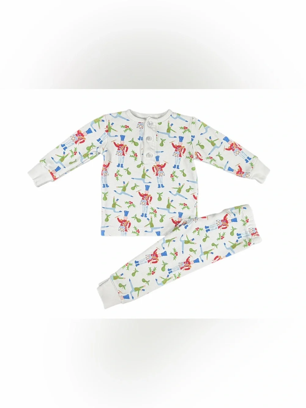 LITTLE ENGLISH 12 Days of Christmas Printed Jammies - 18M